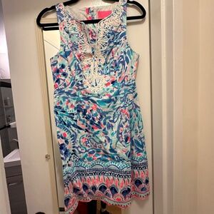 Lilly Pulitzer dress with embroidered detail